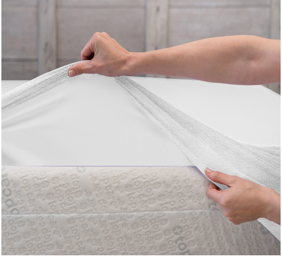 Froté plachta PREMIUM do postieľky FD1 – biela – 60–70 × 120–140 cm (2)