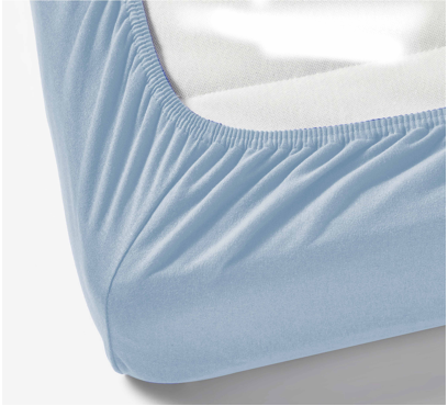 Jersey plachta s lycrou do postieľky JD3 – modrá – 60–70 × 120–140 cm (2)