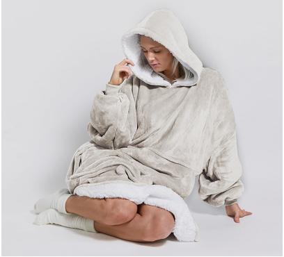 Mikino-deka s kapucňou MD1 – latte – S/XXL