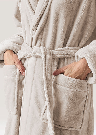 Mikroflanelový župan ZV4 – latte